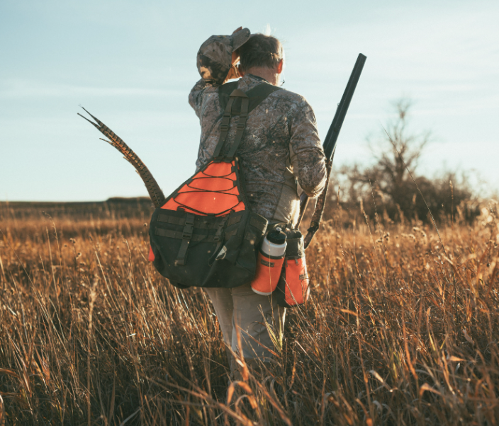 Successful hunter with pheasant