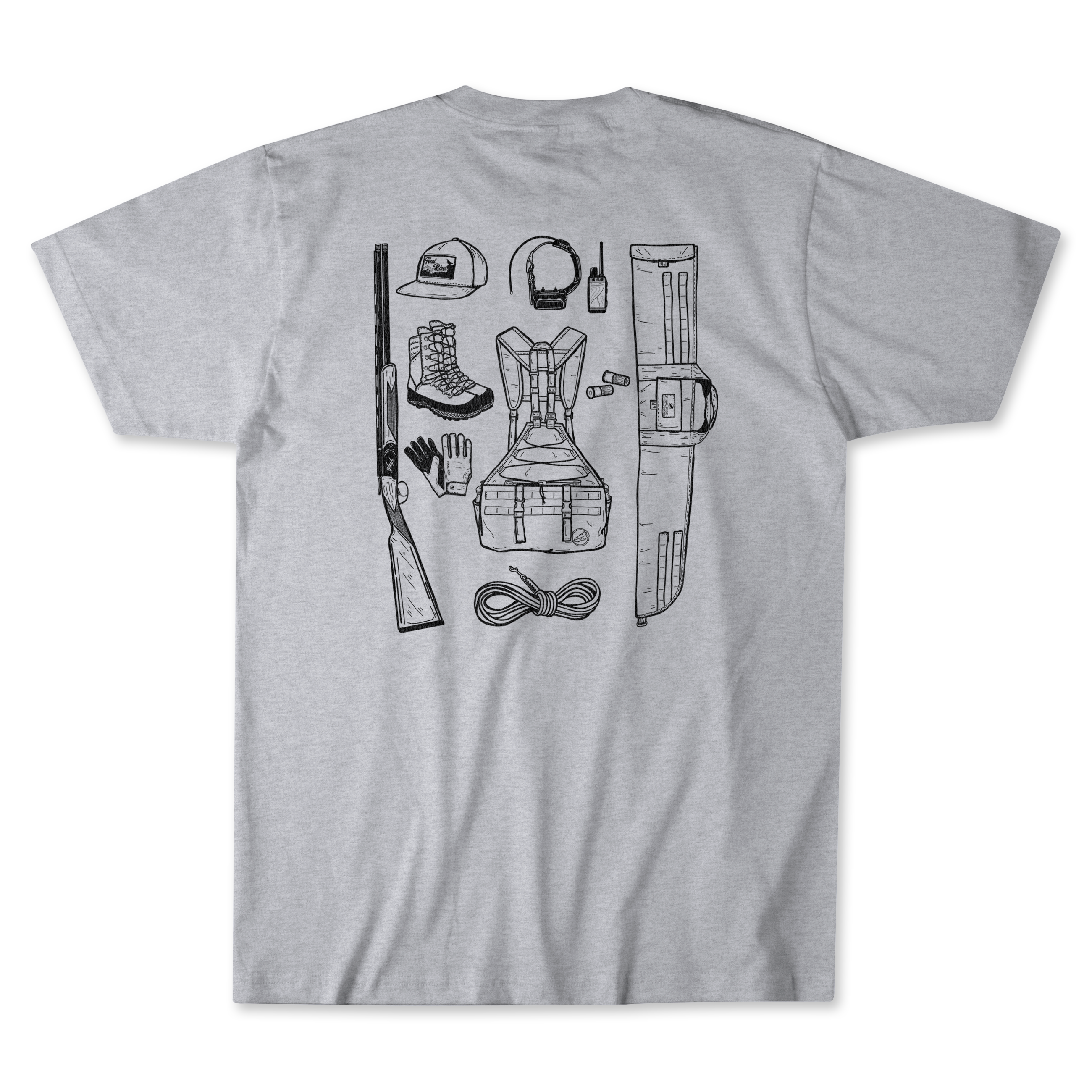 gear junkie GEAR JUNKIE TEE Gray / XXL